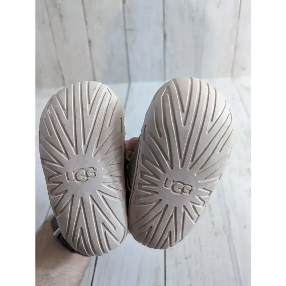 Ugg Kolding Gold Silver Sparkly Sandals Toddler Size 6